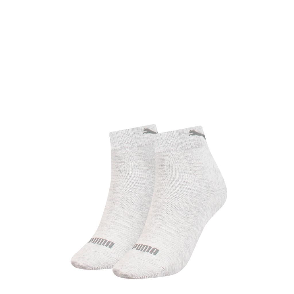 PUMA Quarter Damessokken 2-Pack Wit