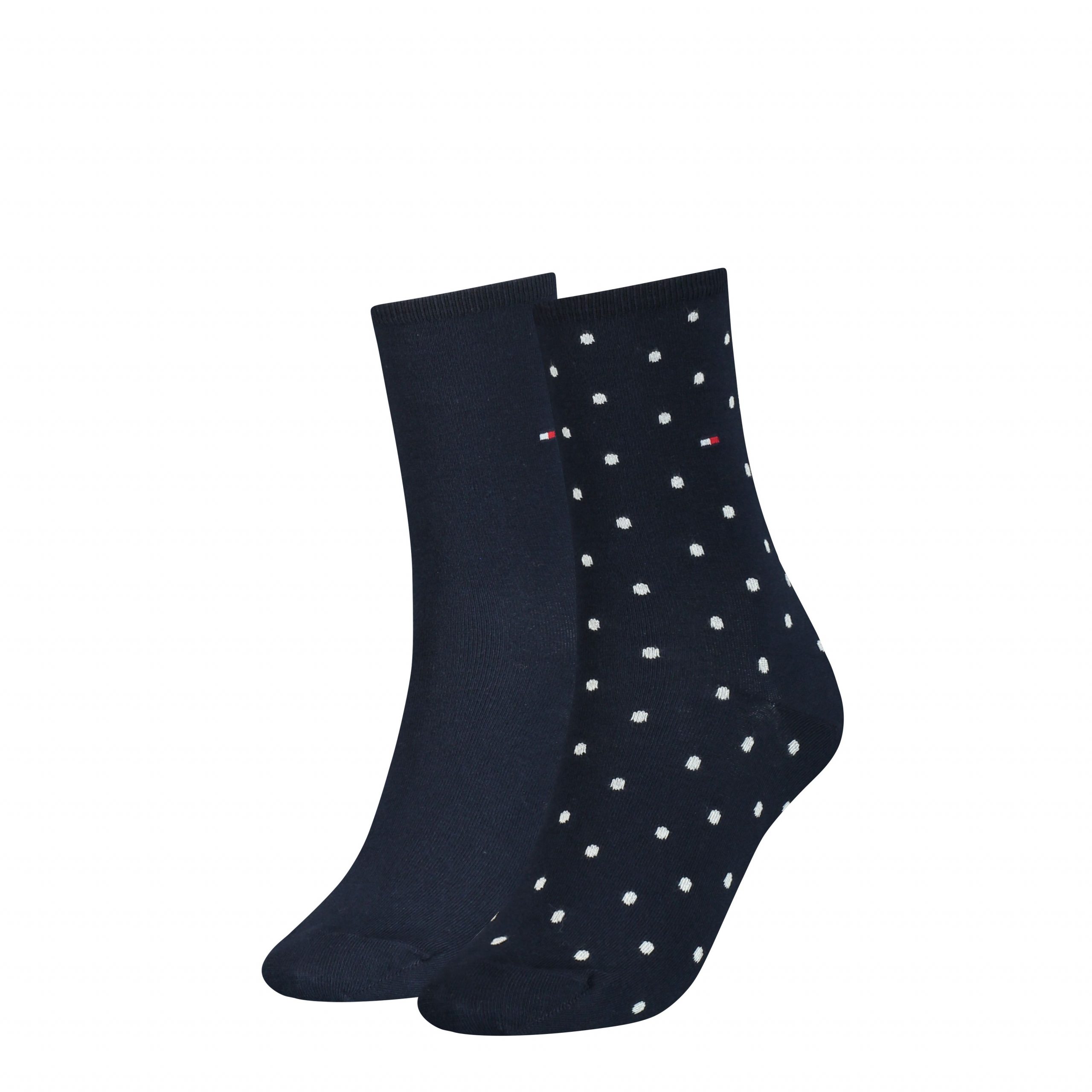Tommy Hilfiger Damessokken Dots 2-Pack Midnight Blue