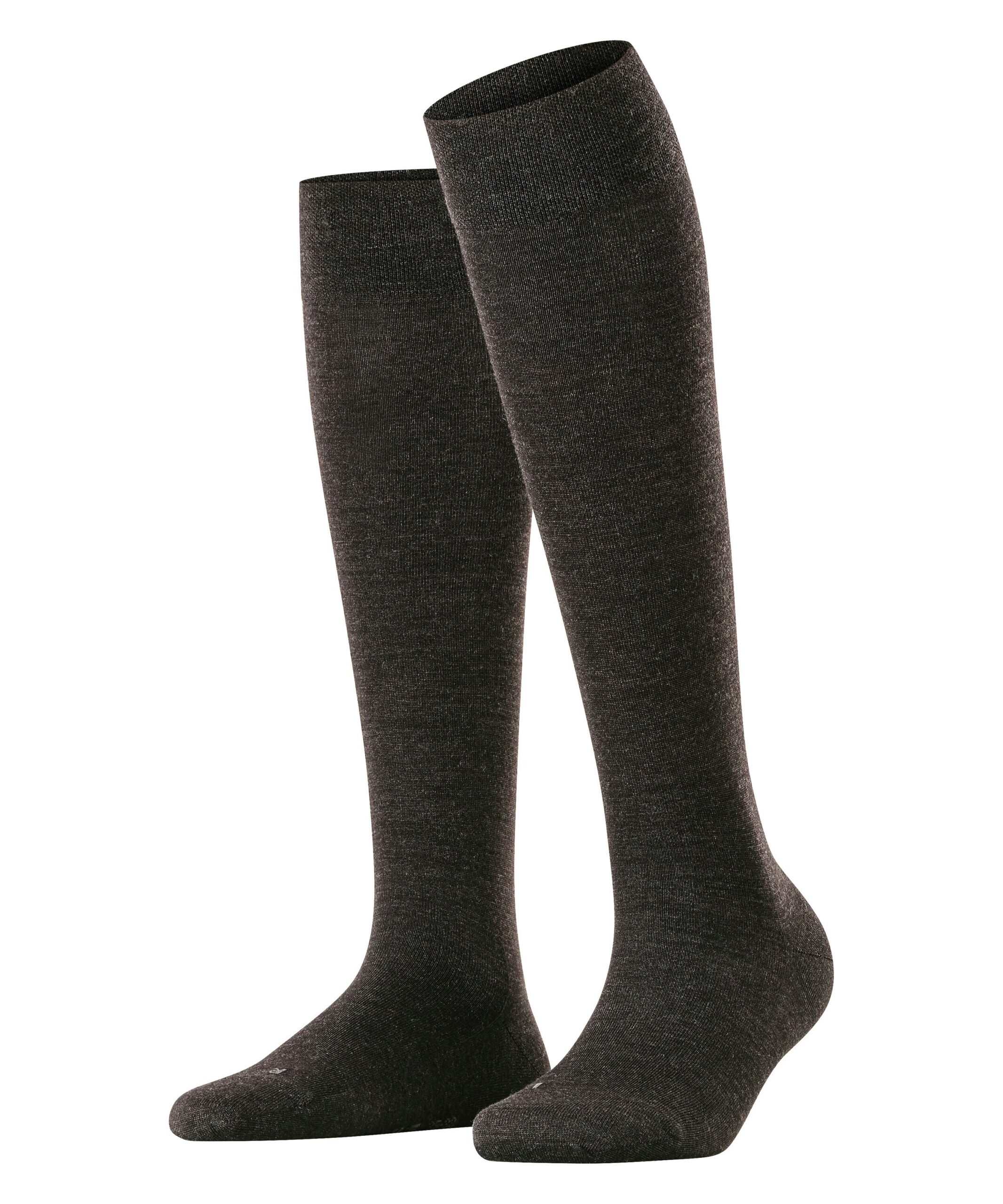 FALKE Dames Kniekous Berlin Sensitive Antraciet