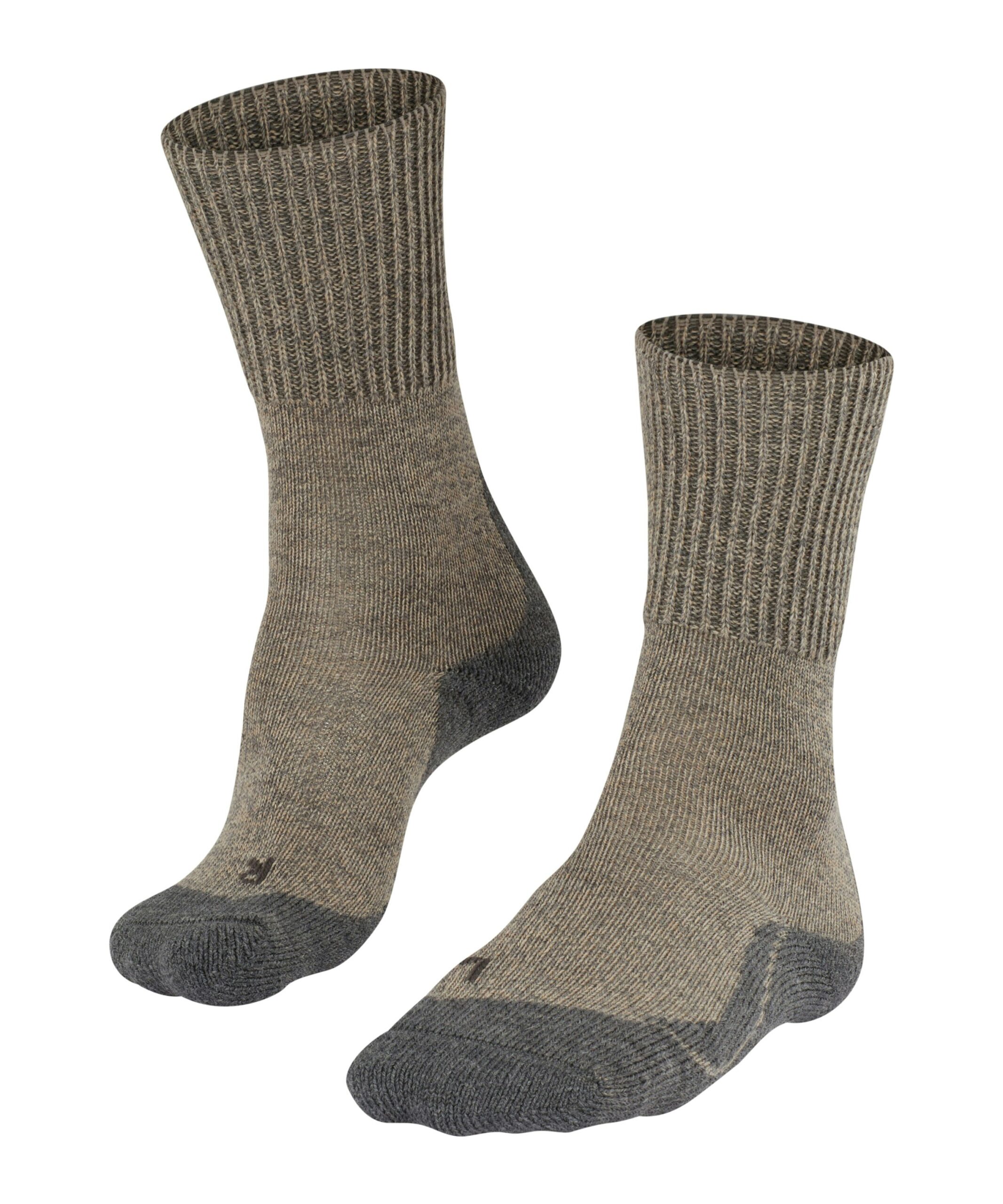 FALKE Dames Wandelsokken TK1 Wool Kitt Mouline