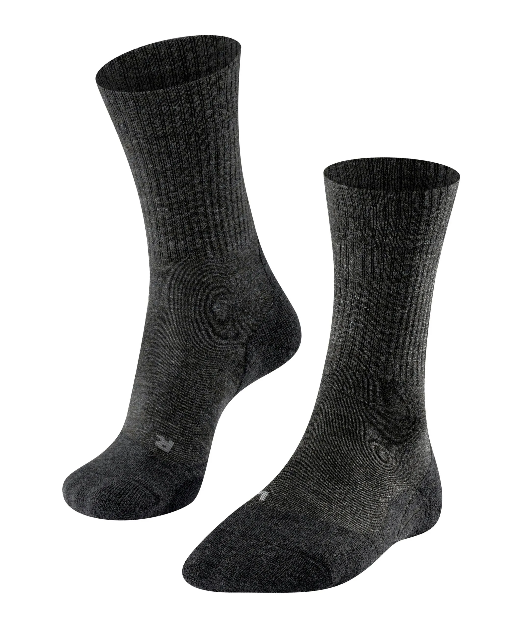 FALKE Dames Wandelsokken TK2 Wool Smog