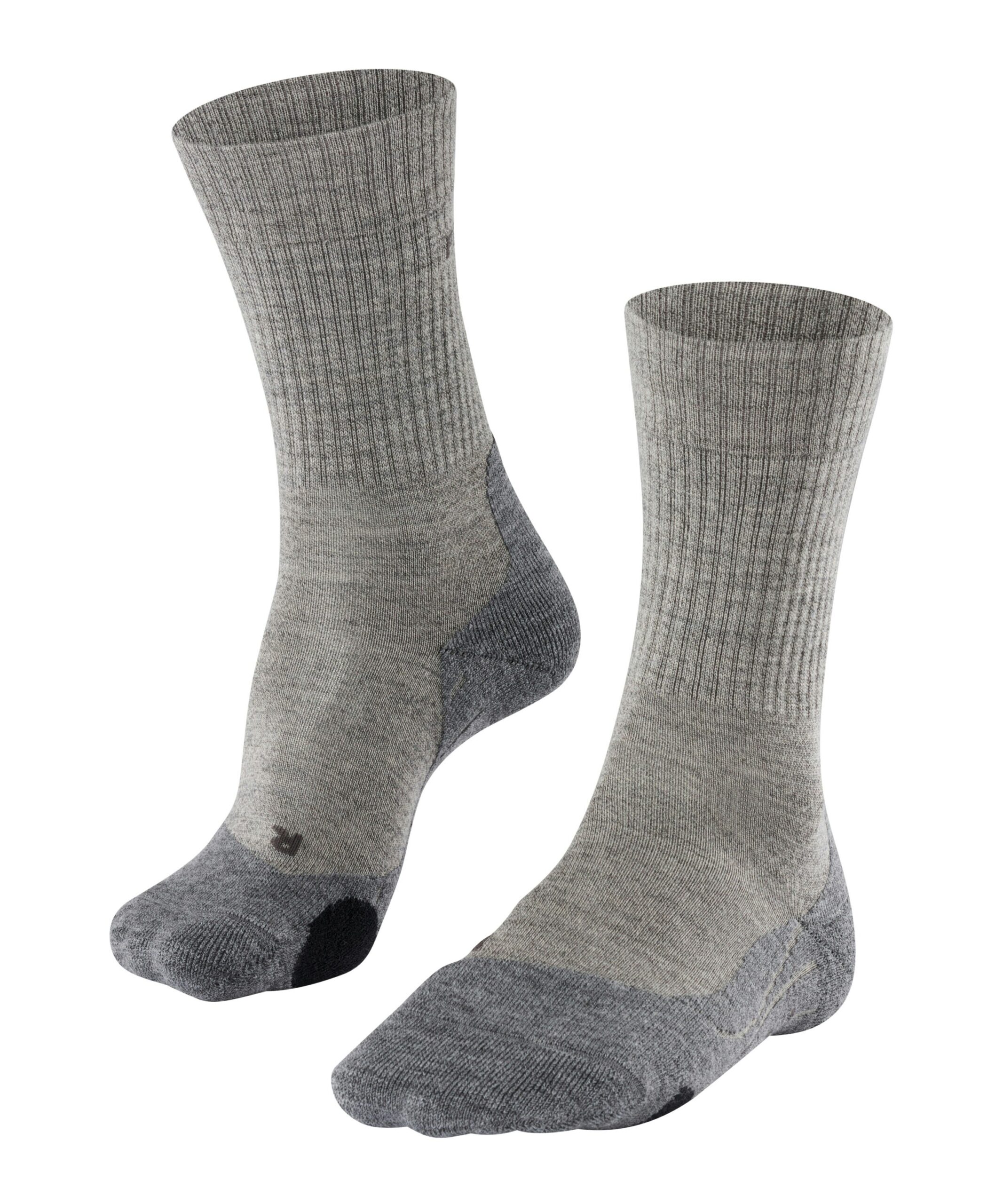 FALKE Dames Wandelsokken TK2 Wool Kitt Mouline