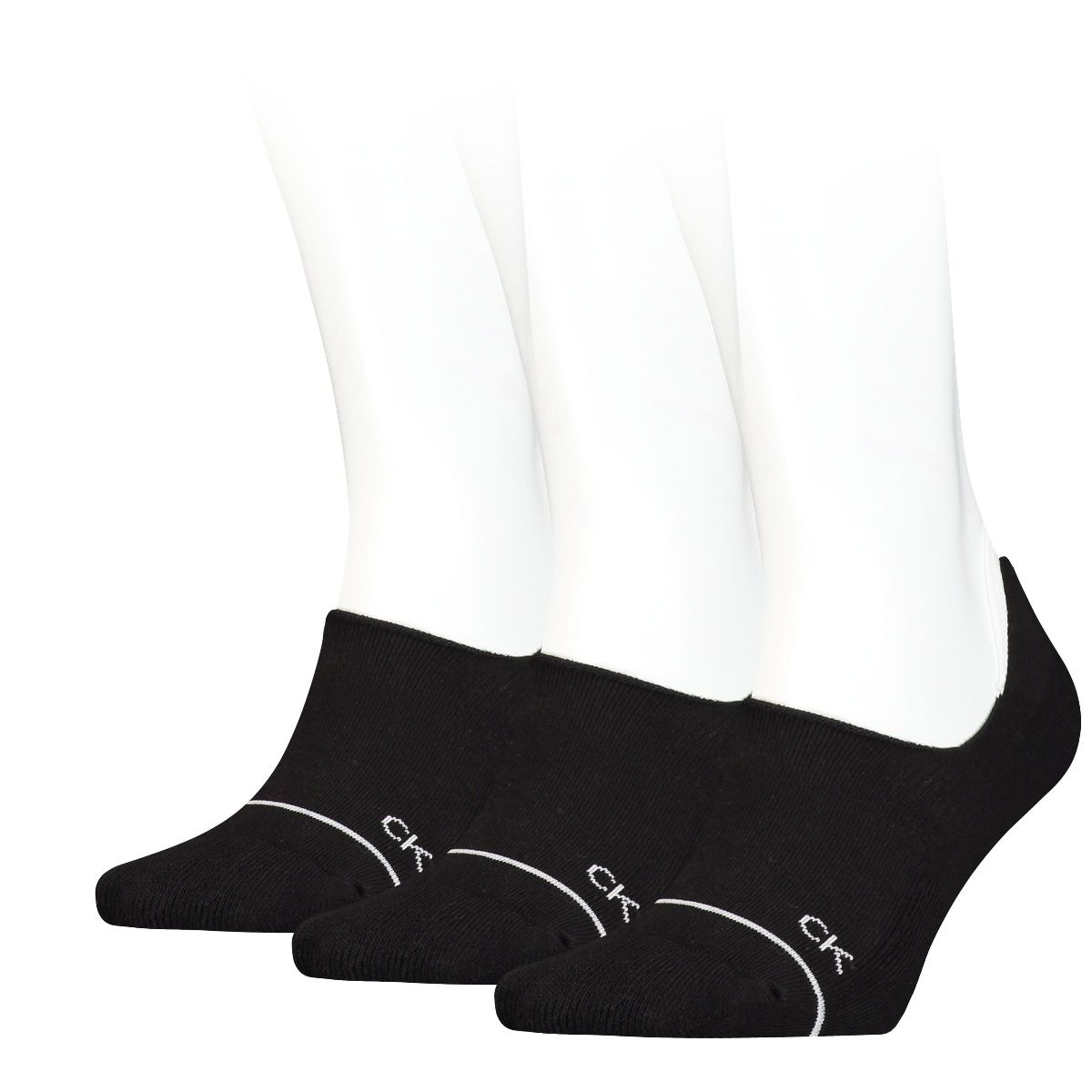 Calvin Klein Dames Footies High Cut Athleisure 3-Pack Zwart