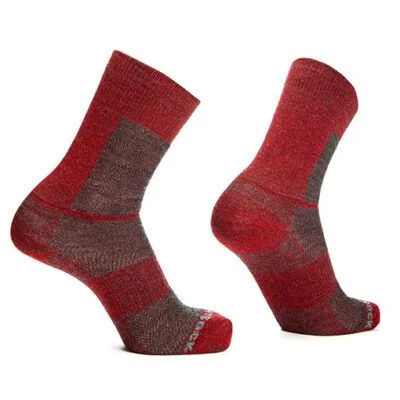 Wrightsock Unisex Sokken Coolmesh II Grey / Fire