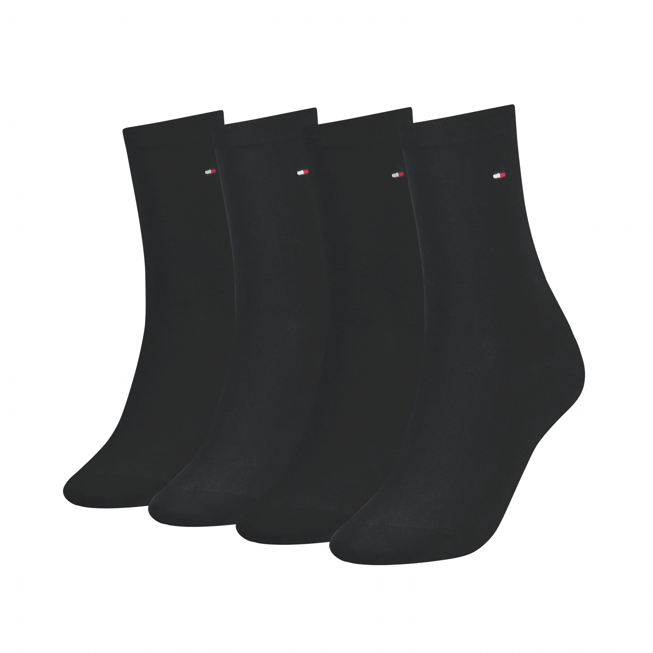 Tommy Hilfiger Damessokken Classic 4-Pack Zwart