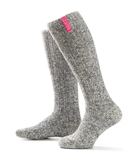 SOXS Dames Kniekous Bubble Gum Grey