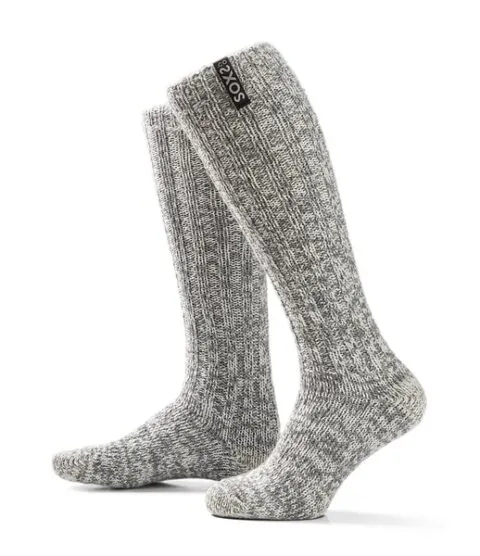 SOXS Dames Kniekous Jet Black Grey