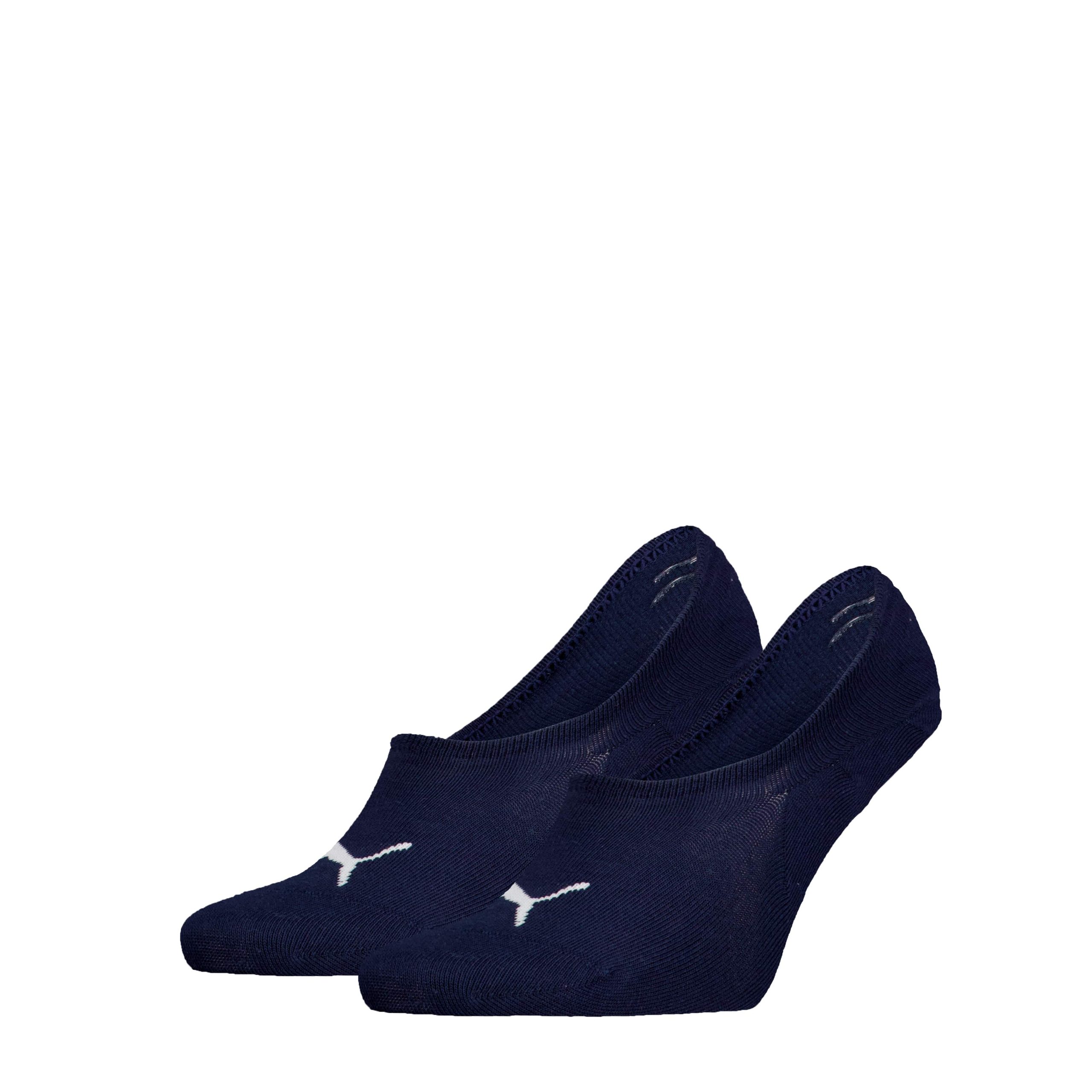 PUMA Unisex Footies High Cut 2-Pack Navy