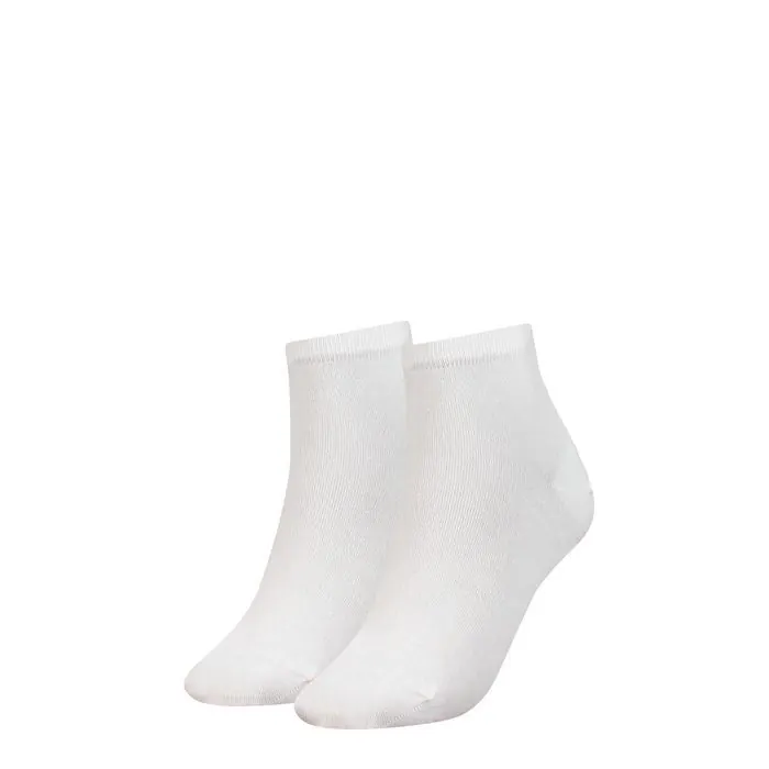 Tommy Hilfiger Dames Quartersokken 2-pack Wit