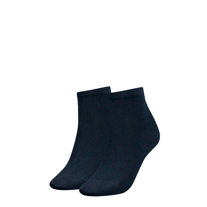 Tommy Hilfiger Dames Quartersokken 2-pack Midnight Blue