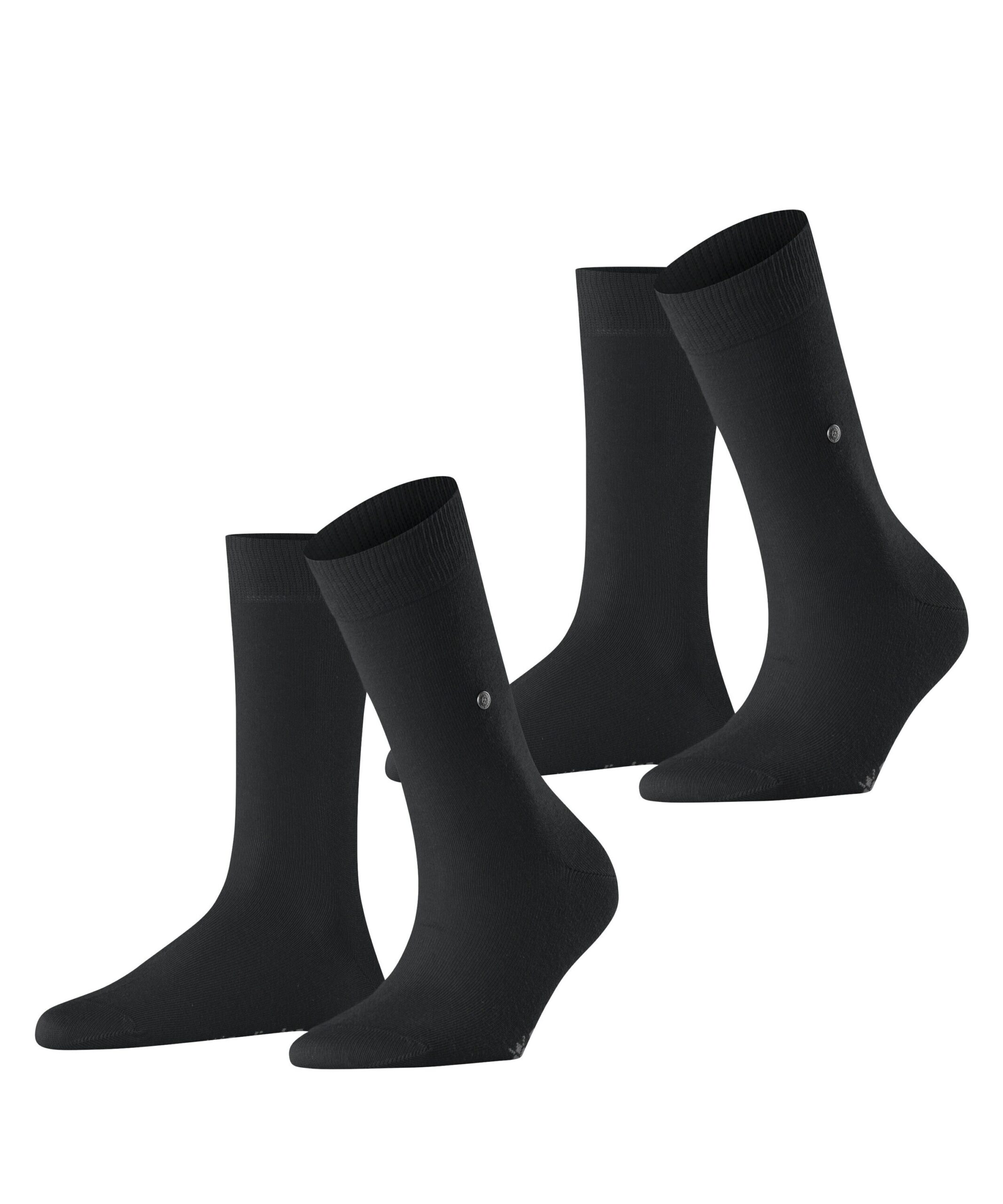 Burlington Damessokken Everyday 2-Pack Zwart