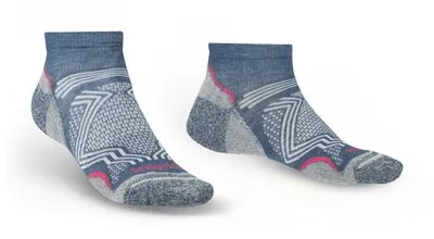 Bridgedale Dames Wandelsokken Sneaker Coolmax Ultralight T2 Denim
