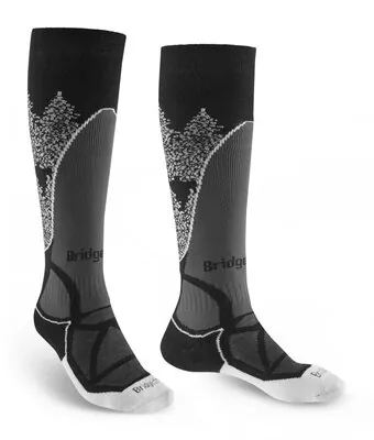 Bridgedale Dames Skisokken Mid Weight Zwart