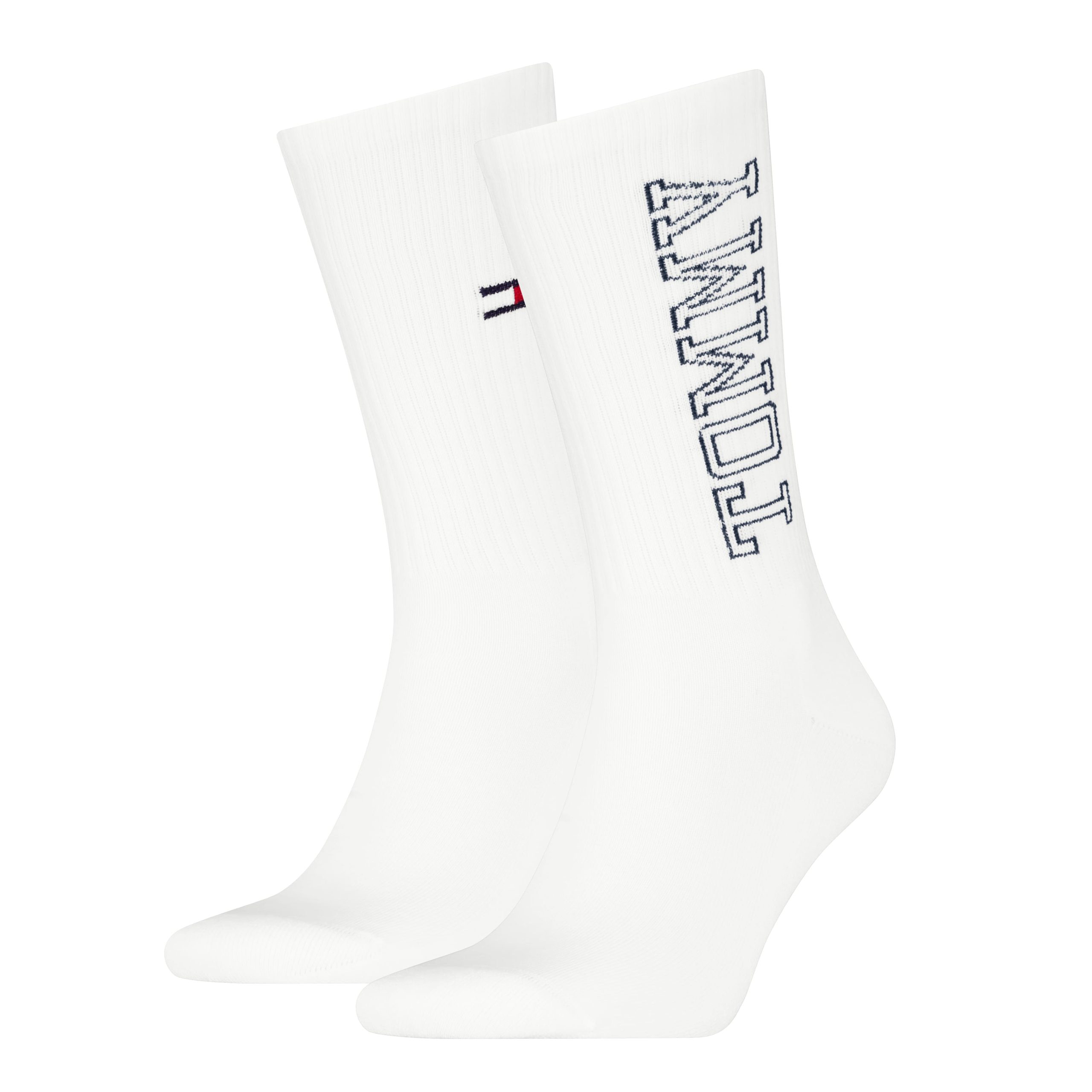 Tommy Jeans Unisex Sportsokken Tommy 2-Pack Wit