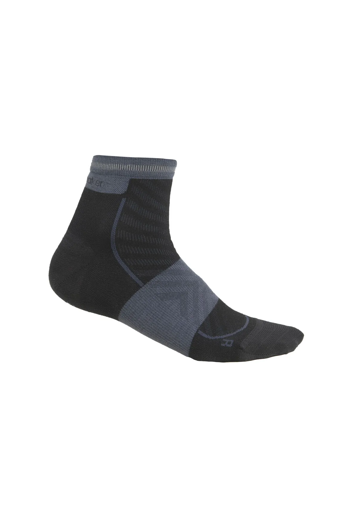 Icebreaker Dames Hardloopsokken Quarter Ultralight Cushion Zwart