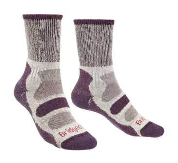 Bridgedale Dames Wandelsokken Coolmax Lightweight Plum