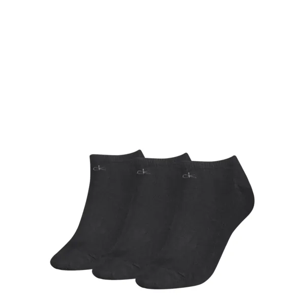 Calvin Klein Dames Sneakersokken 3-Pack Zwart