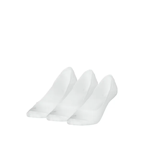 Calvin Klein Dames Footies Low Cut 3-Pack Wit