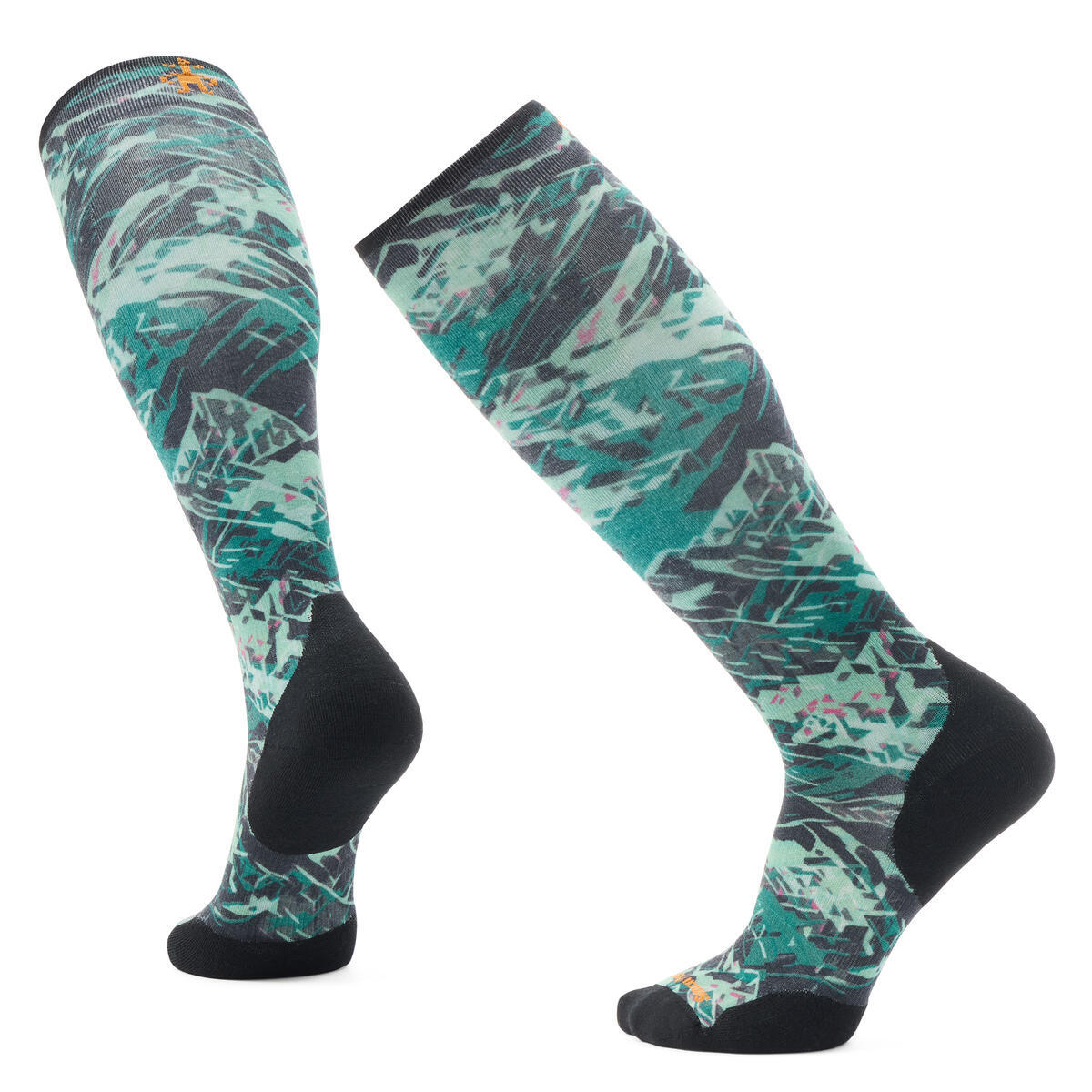 Smartwool Unisex Skisokken Print Targeted Cushion Groen