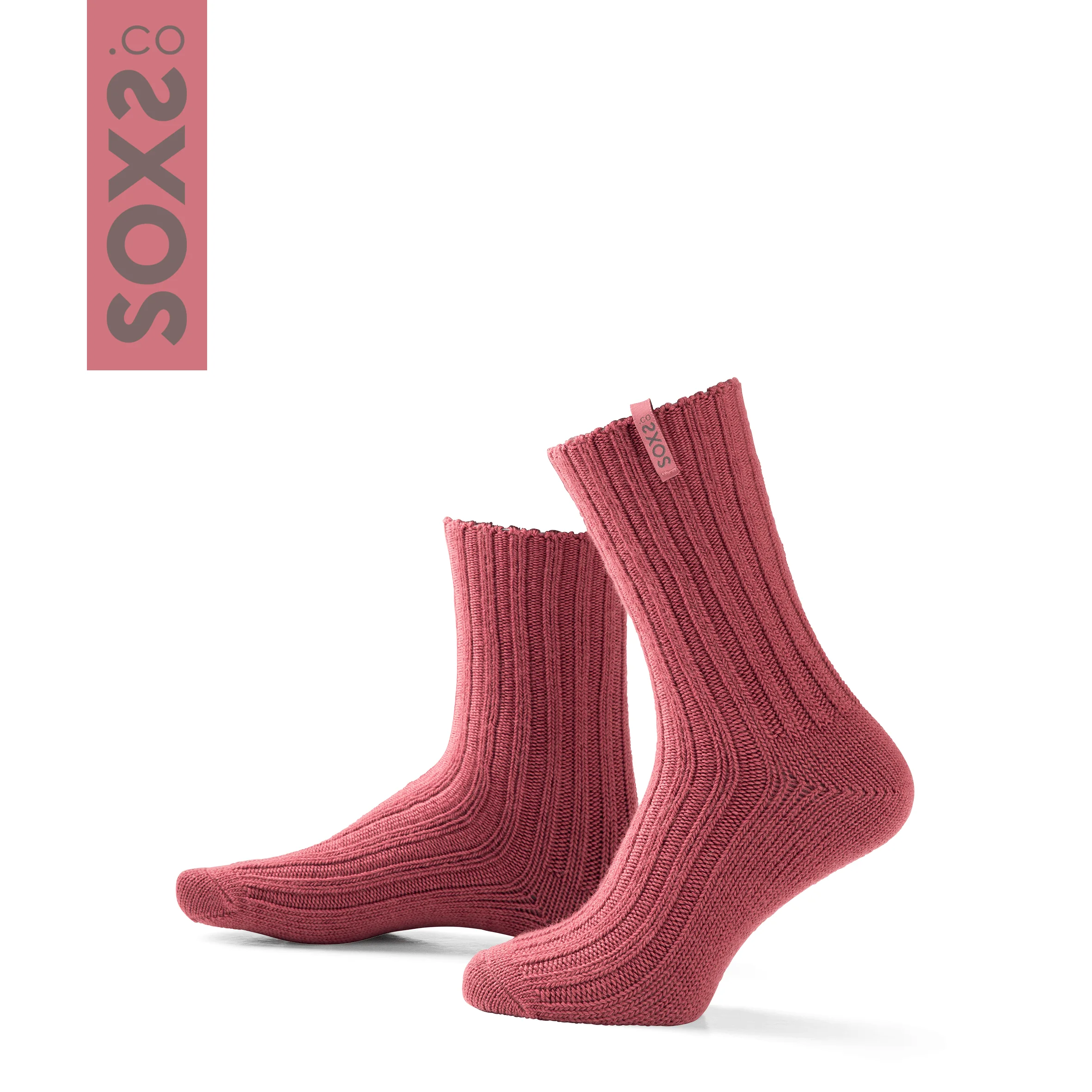 SOXS Damessokken Streetwear Maroon Mist